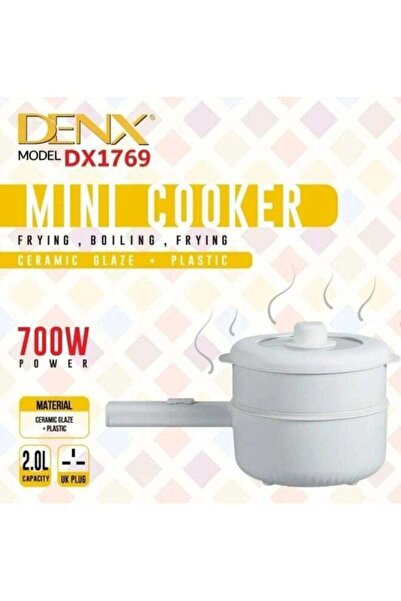 Denx DX1769, Small Electric Kettle, 2 Liter, Drinking 700 Watt - White
