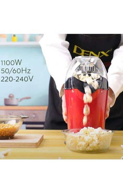 Denx صانعة فشار صحية بالهواء الساخن بقوة 1100 واط بدون زيت DX2089