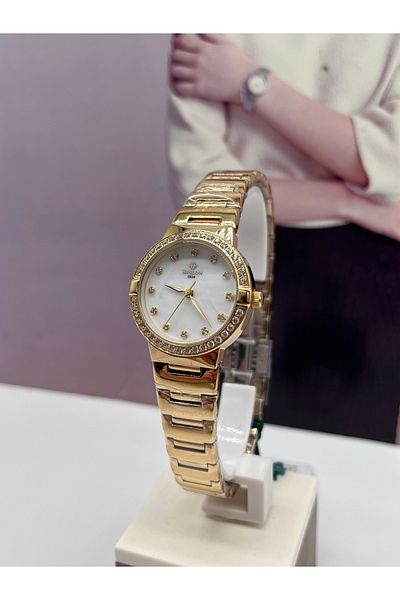 Hislon Gold Classic Women's Wristwatch 3 Atm Waterproof