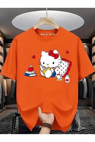 New Shine Hello Kitty Printed Oversize T-Shirt
