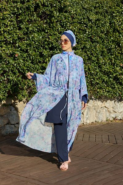 NS TASARIM MAYO Viona model lace-up waist design hijab pareo