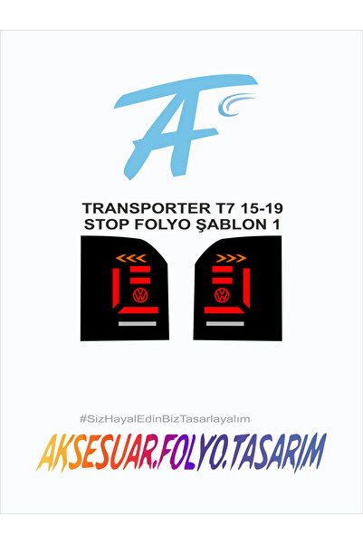 aksesuar folyo tasarım فولكس واجن ترانسبورتر-T7-2015-2019 إيقاف احباط