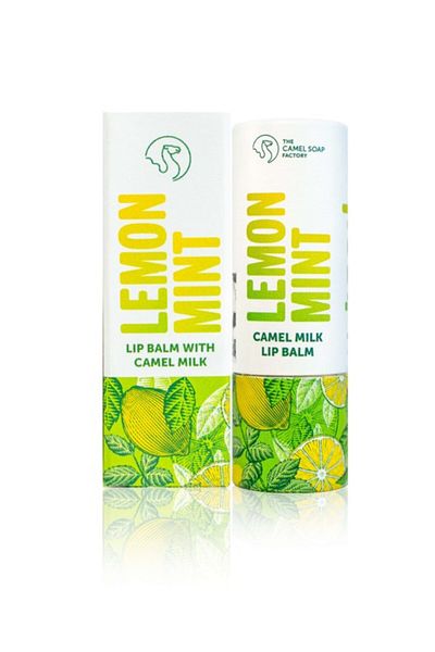 THE CAMEL SOAP Lemon Mint Lip Balm With Camel Milk - The Camel Soap Factory