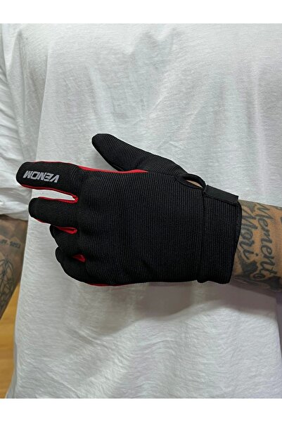 VENOM VNP-650 YAZLIK SİYAH-KIRMIZI ELDİVEN