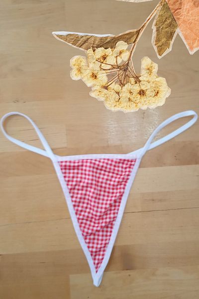 Anastasia Underwear String Thong Panties Stylish Model Designed with Tulle and Micro Fabric