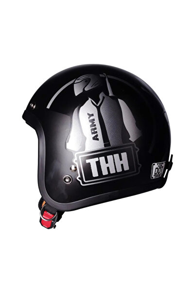 ebakbak Motosiklet Chopper Cruiser Kask Terekli Yarım Açık Motor Kaskı Army M-L