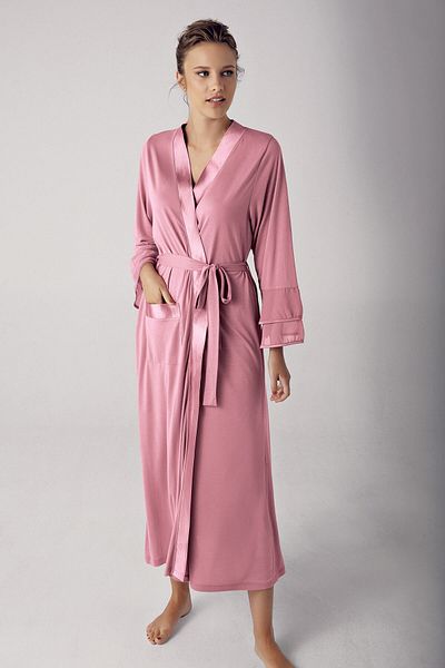 Artış Dusty Rose Peignoir-8600-5