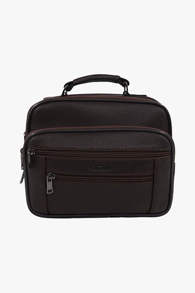 SOSELA 45-3027 Large Size Men's Brown Handbag