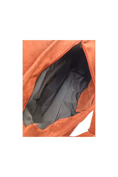 EVoStyle EVoStyle ME25 Bag, Genuine Italian Suede Leather, Red Color, 29 x 19 x 10.50 cm