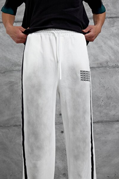 NOMARC Білий Promsamınoıge з написом, спортивні штани