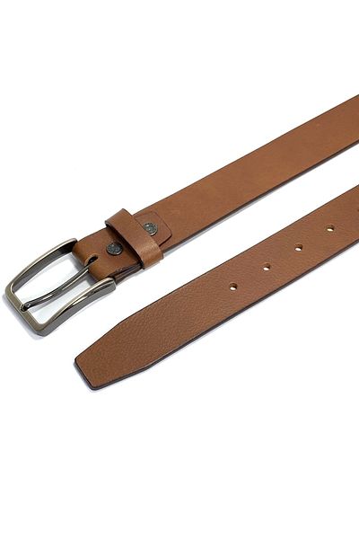 Classic Milano Genuine Leather Belt for Men 35MM – Classic Jean Belt with Pin Buckle in Gift Box