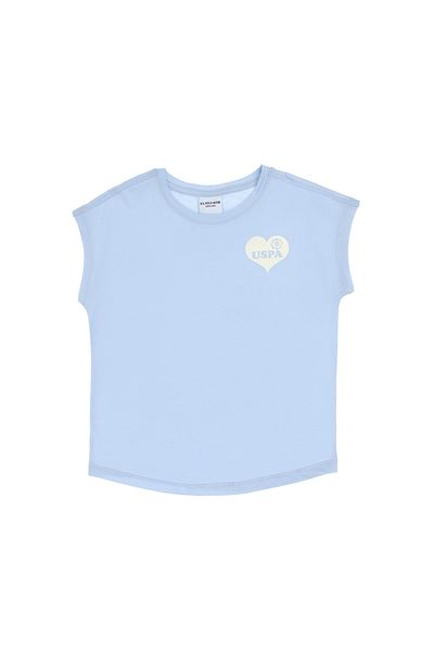 U.S. Polo Assn. Girl's Light Blue Basic T-Shirt 50306189-VR003