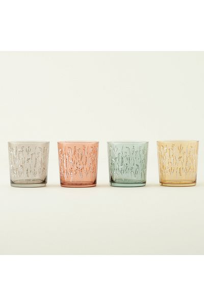 Bella Maison Flores 4-Piece Soft Drink Glass (380 Cc)