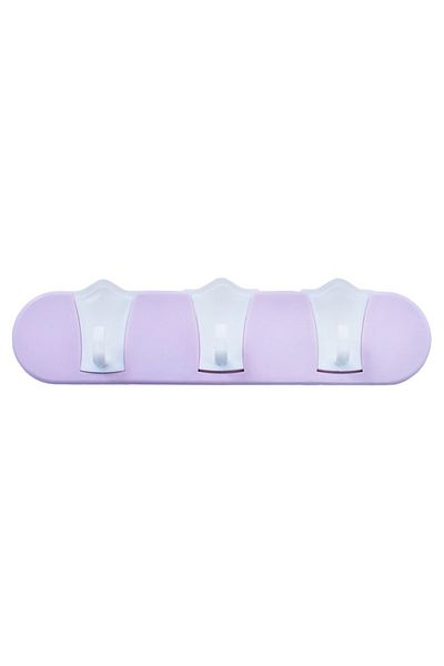 flores Plastic bathroom hanger with 3 hooks, 240 mm
