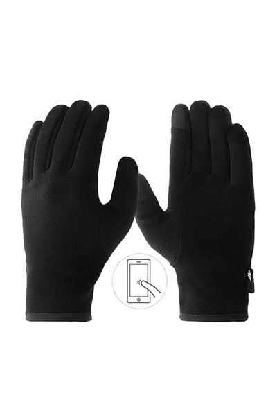 4F GLOVES U047 unisex gloves black