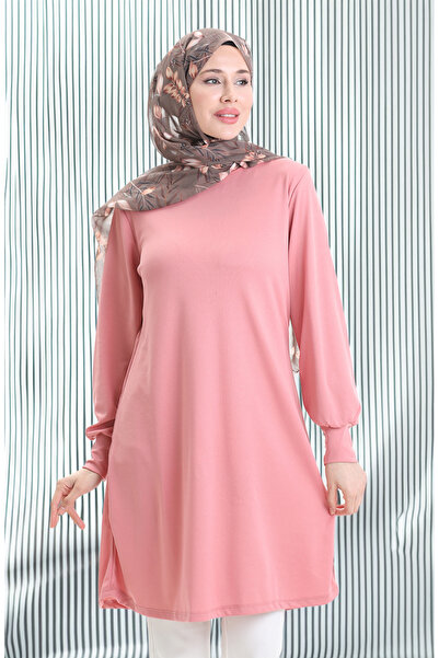 sefamerve Basic Tunik 1120-03 Gül Kurusu