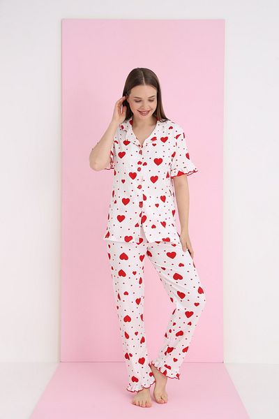 ELİTOL BURLAP BUTTONED PYJAMA SET