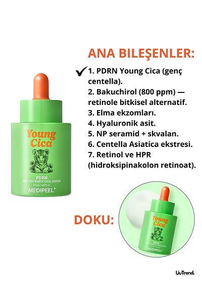 Medipeel Young Cica Pdrn Exo-Pin Bakuchiol Serum 50 ml Firming Serum with Pdrn and Bakuchiol
