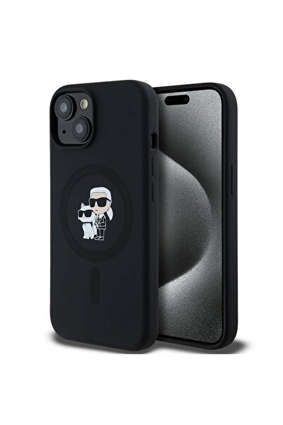 Karl Lagerfeld Θήκη για iPhone 15 Plus Silicone MagSafe, Karl Lagerfeld - Μαύρη