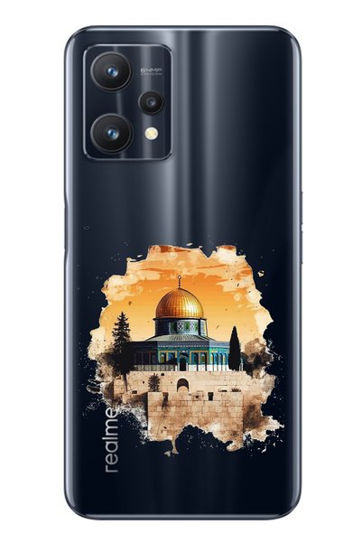 TechTree Realme 9 Pro Compatible Masjid-I Aqsa Design Transparent Silicone Case