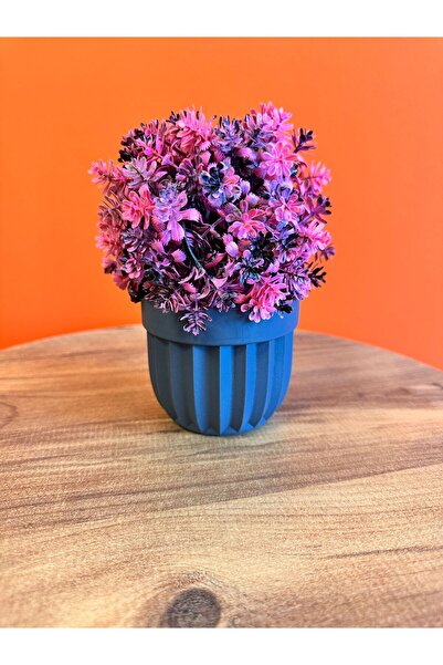 618 CONCEPT زهرة الربيع الاصطناعية مع وعاء