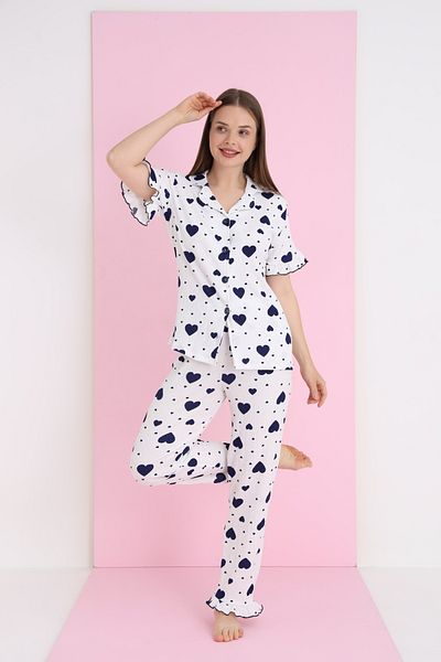 ELİTOL BURLAP BUTTONED PYJAMA SET