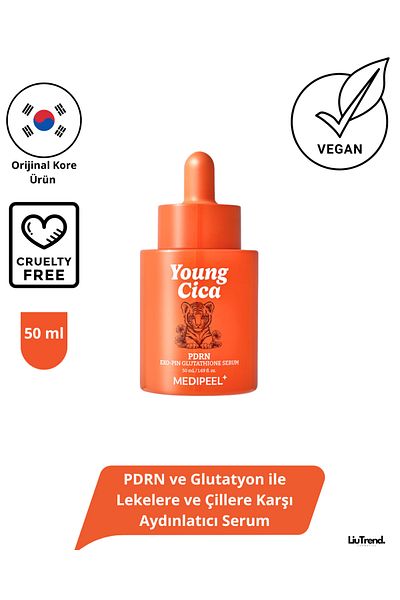 Medipeel Young Cica Pdrn Glutathione Serum 50 ml Brightening Serum Against Blemishes and Freckles with Pdrn