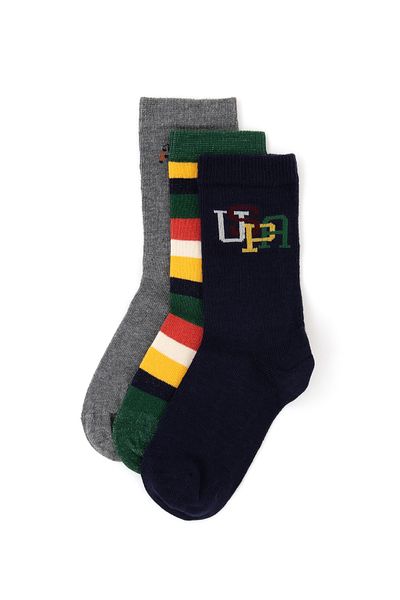 U.S. Polo Assn. 3 Pack Socks Children's Socket - Regular Fit - Stylish and Comfortable Design