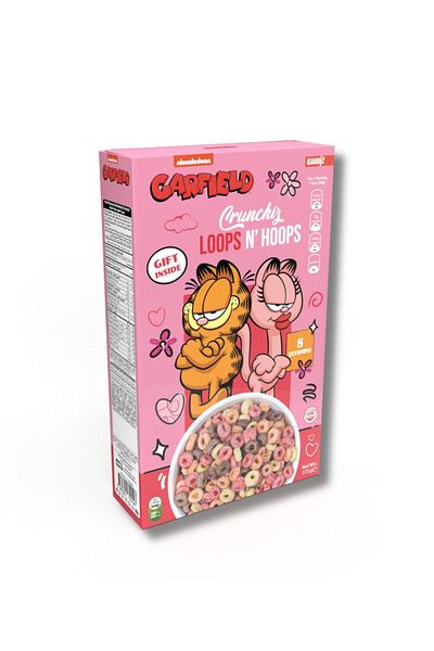KANDİZ Garfield Crunchiz Loops N' Hoops 375g