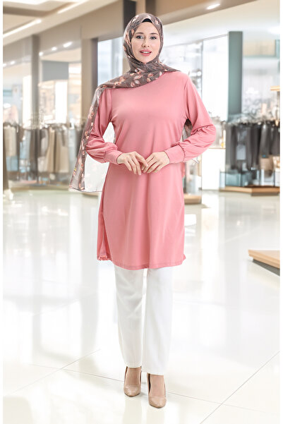 sefamerve Basic Tunik 1120-03 Gül Kurusu