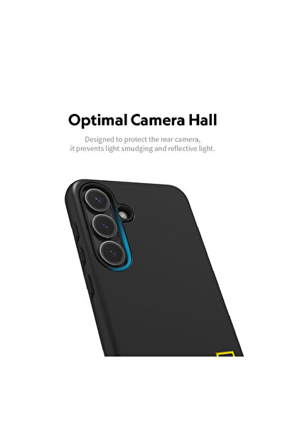 NATIONAL GEOGRAPHIC Hard Shell Case Small Logo Galaxy S25 - Black