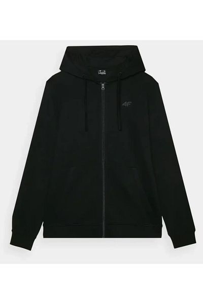 4F Hanorac M1466 SWEATSHIRT bărbătesc negru