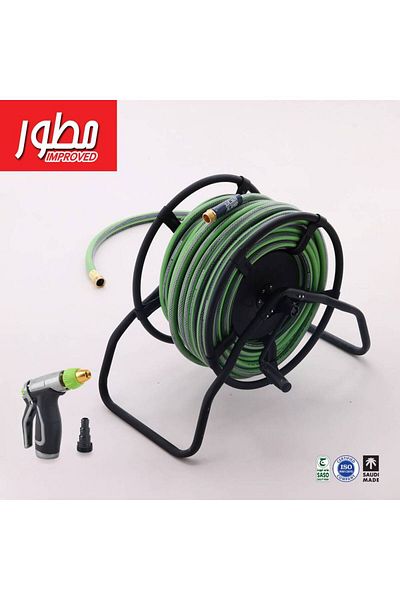 ALAYED Advanced Metal Reel with 360-Degree Rotation - 30M, 16mm Black