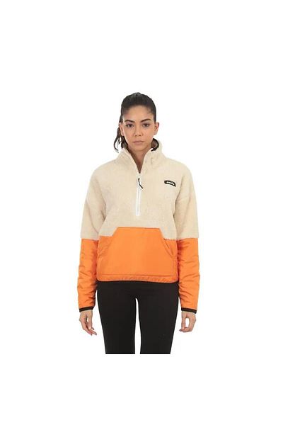 Diadora Δ 202018 -580 Sherpa Γυναικείο Φούτερ - W 1/2 Zip, Colorblock