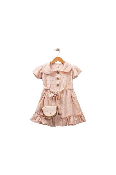 gigigiyim Button Detailed Bag Girl's Dress