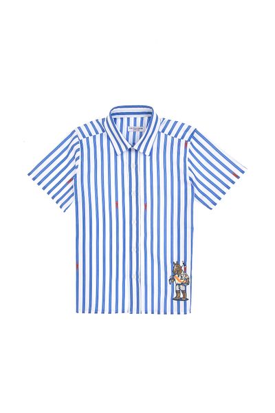 U.S. Polo Assn. Boy's Indigo Short Sleeve Shirt 50300417-VR028
