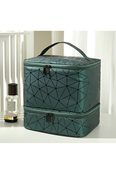 TECOS Premium τσάντα για μεταφορά σετ νυχιών, Tecos, πράσινη, διαστάσεις 24x2...