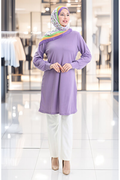 sefamerve Basic Tunik 1120-07 Lila