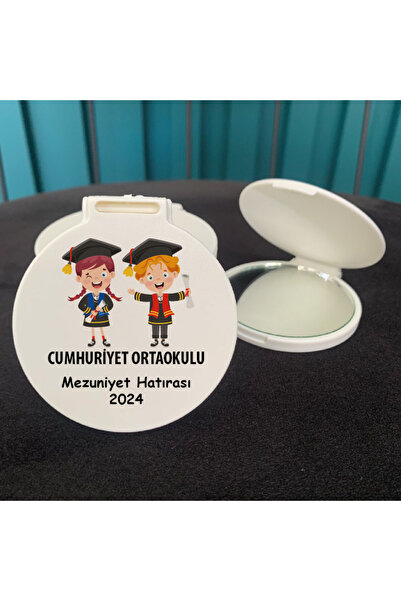 otuz9 reklam MEZUNİYET HATIRASI HEDİYELİK BASKILI CEP AYNASI (5 ADET )