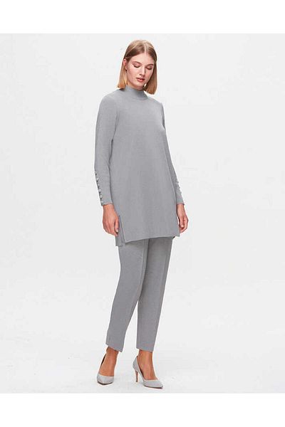 MISS DALIDA T25K-7000 Missdalida Narrow Leg Knitwear Pants