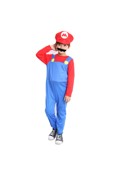 KidMania Costum Clasic Super Mario pentru copii 5-7 ani 115-125 cm