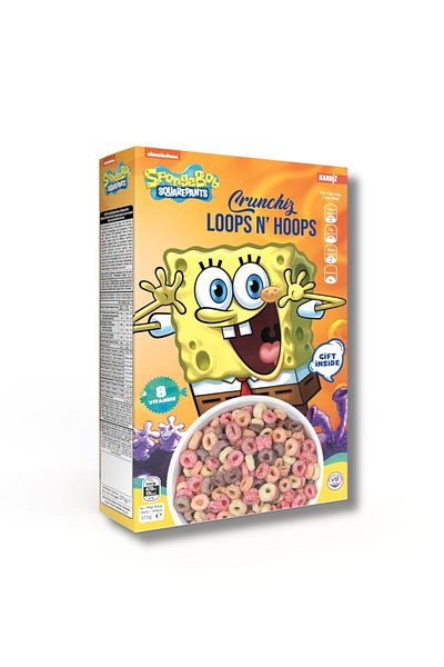 KANDİZ SpongeBob Crunchiz Loops N' Hoops 375g