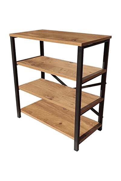 bodygym 4 Raflı Kitaplık Metal Ayaklı Ayakkabı Dolabı Çok Amaçlı Mutfak Rafı ...