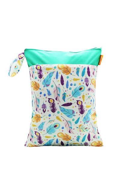 TECOS Multifunctional baby bag, polyester, Tecos, size 30x40 centimeters, leaf print