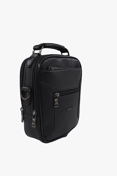 SOSELA 45-3022 Small Size Men's Black Handbag