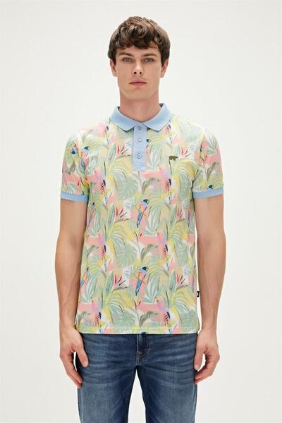 Bad Bear 23.01.07.033-C125 تي شيرت باروت للرجال باللون الأزرق