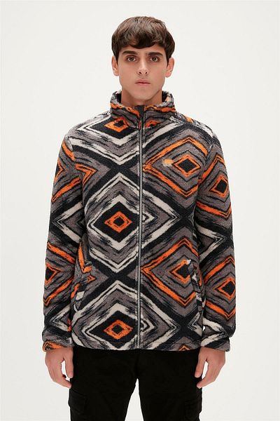 Bad Bear 23.02.29.002-C01 Afro Full-Zip Men's Plush Fleece