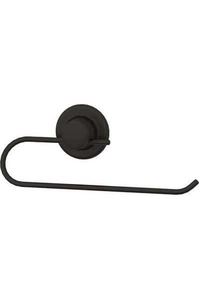 flores Metal holder for paper and towel, mechanical or suction cup attachment, matte black, 250 mm