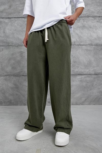 NOMARC Khaki Washed Basic Baggy Tracksuit