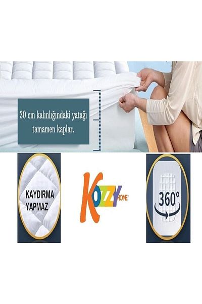 KOZZY HOME Orthopedic Sleeping Pad - 400Gr Fluffy and Protective Mattress with Pillowcase Gift